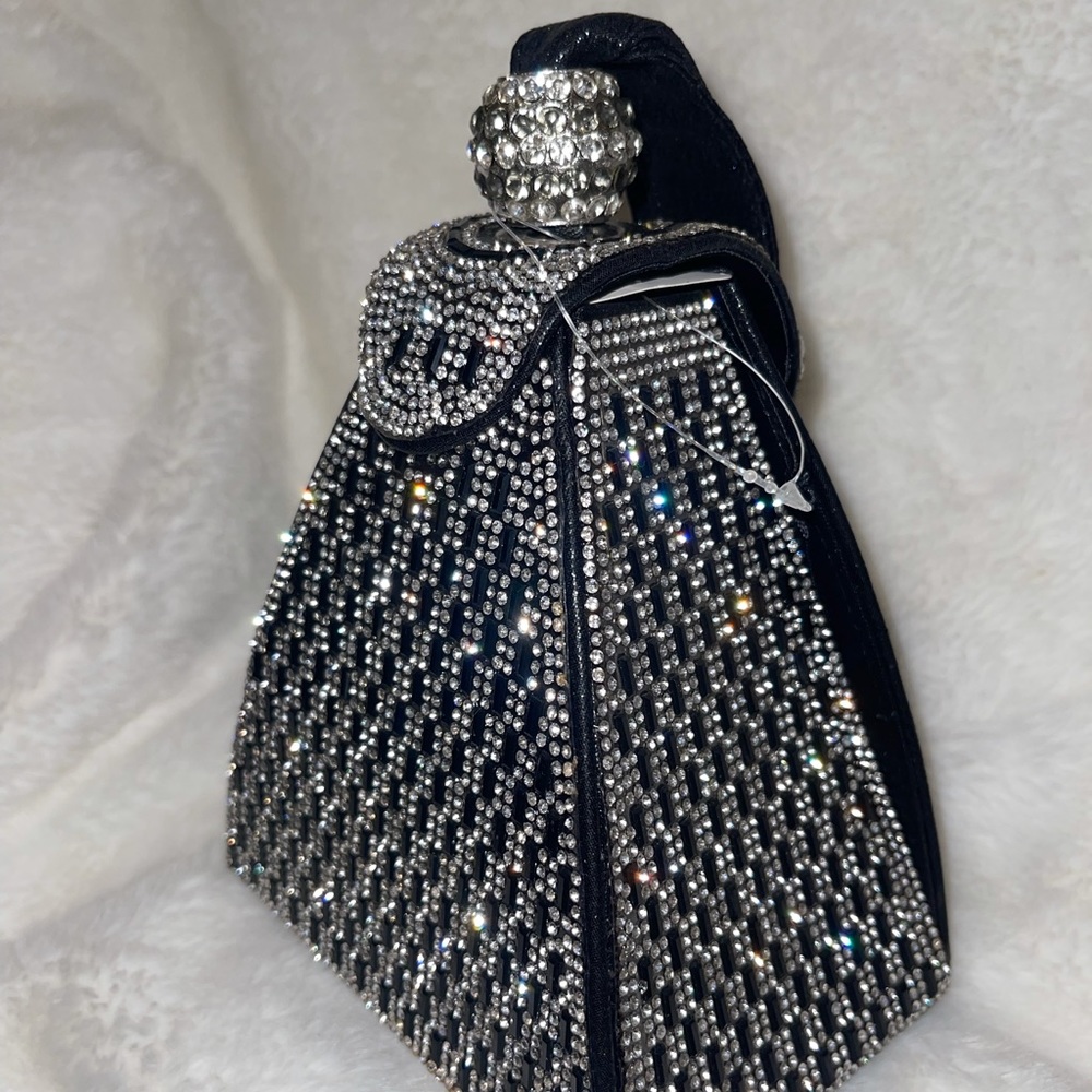 Ladies Luxury Evening Triangle Wedding Bridal Mobile Purse Diamond Clutch Bags